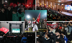 Milli takım ülkenin dört bir yanında dev ekranlarda