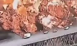 Panama'daki Amerika Köprüsü'nde yangın! O anlar kamerada