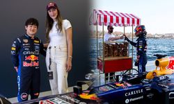 İstanbul'da F1 rüzgarı: Milli yıldızımız Hande Baladın ve Yuki Tsunoda'dan dev buluşma