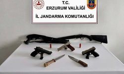Tekman’da silah operasyonu: 2 Şüpheli gözaltında