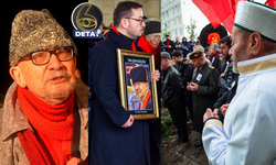 Yalçın Küçük'ün cenazesinde imam, asker, orak-çekiç bir arada