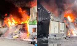 Adana'da geri dönüşüm fabrikasında yangın paniği!