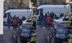 Bolu'da yol verme kavgası kamerada