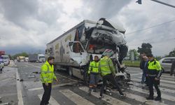 Yalova-Bursa yolunda feci kaza: Tır sürücüsü hayatını kaybetti