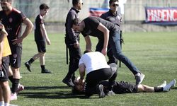 Amatör maçta ortalık karıştı! Polis sahaya girdi...