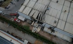 Sakarya'da patlamanın olduğu fabrika havadan görüntülendi: 8 yaralı