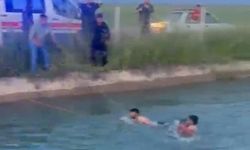 Şanlıurfa'da otomobil sulama kanalına devrildi: Vatandaşlar 2 kadını kurtarmak için seferber oldu