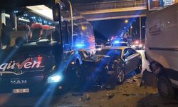Ataşehir'de zincirleme kaza: Alkollü sürücü 4 aracı birbirine kattı