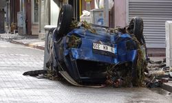 Samsun Havza'da derenin taşmasıyla oluşan selin ağır bilançosu havadan görüntülendi