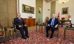 TBMM Başkanı Numan Kurtulmuş, Ankara Valisi Yakup Canbolat'ı makamında ağırladı