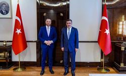 Cumhurbaşkanı Yardımcısı Cevdet Yılmaz, Belçika Başbakan Yardımcısı Prevot ile bir araya geldi