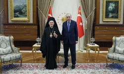 Cumhurbaşkanı Erdoğan, Fener Rum Patriği Bartholomeos'u kabul etti