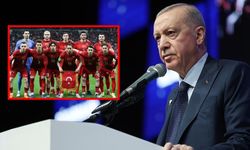 Cumhurbaşkanı Erdoğan'dan A Milli Takım'a destek mesajı: Başlarını öne eğmesinler!