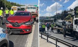 İstanbul’da trafiği felç eden kaza!