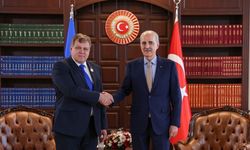 TBMM Başkanı Kurtulmuş, Estonya Parlamentosu Başkanı Hussar ile görüştü