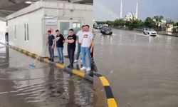 Edirne'de şiddetli yağış: Yollar göle döndü, tarlalar zarar gördü
