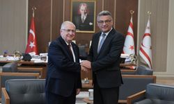 Bakan Güler, KKTC Cumhurbaşkanı Erhürman ile görüştü