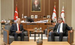 KTC Cumhurbaşkanı Erhürman, Binali Yıldırım ve heyetini ağırladı