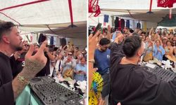 Kimse beklemiyordu! Dünyaca ünlü DJ setini pazar yerine kurdu