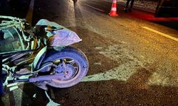 Bilecik'te korkutan kaza: Kontrolden çıkan motosiklet refüje çarptı