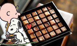 Snoopy ve Charlie Brown çikolata ambalajlarında