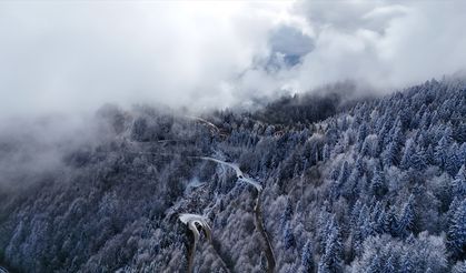 Rize ve Artvin'de kar yağdı