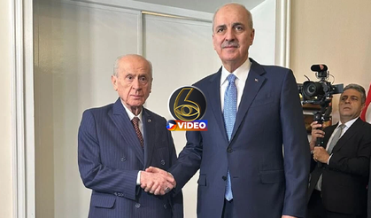 Numan Kurtulmuş Bahçeli'yi ziyaret etti: "TBMM üzerine düşeni yerine getirdi" | VİDEO