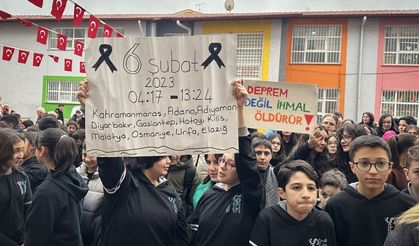 Okullarda 6 Şubat depremlerinde hayatını kaybedenler anıldı