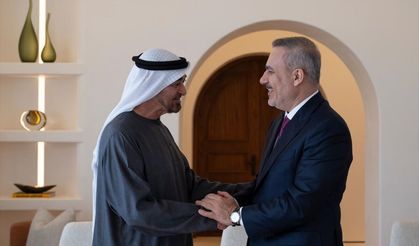 Dışişleri Bakanı Fidan, BAE Devlet Başkanı Al Nahyan tarafından kabul edildi
