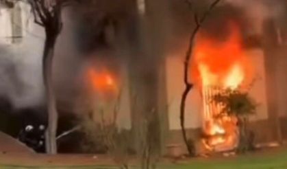 Gaziantep’te caminin bodrum katında korkutan yangın