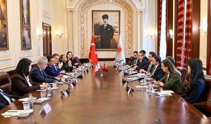 Bakan Gürlek, KKTC İçişleri Bakanı Oğuz ile bir araya geldi