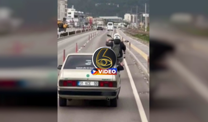 Trafikte akrobatik şov yapan sürücüye ceza yağdı | VİDEO