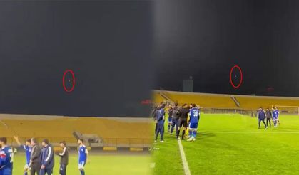 Futbol maçında füze paniği!