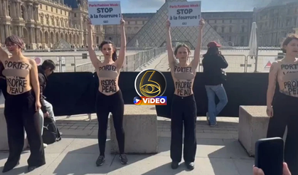 Paris’te şok eylem: Louvre önünde çıplak protesto I VİDEO