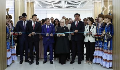 Emine Erdoğan Kazakistan'da Sıfır Atık Eğitim Laboratuvarı'nın açılışını yaptı