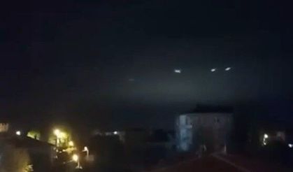 Sakarya'da gökyüzünde görülen ışıklar merak uyandırdı