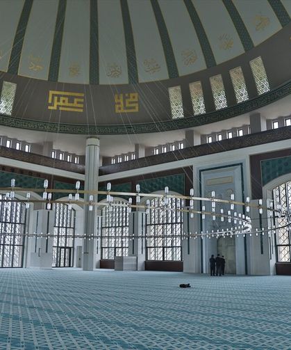 KKTC'de yapımı tamamlanan Millet Camisi Ramazan'da açılıyor