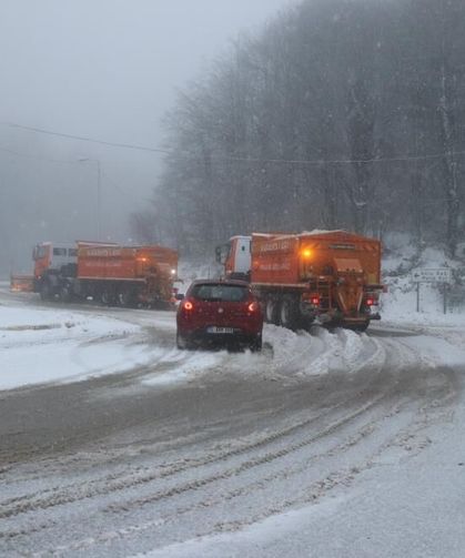 Bolu Dağı beyaza büründü