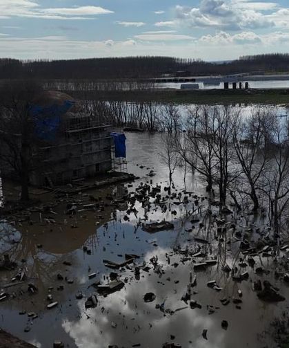 Tarihi Evliya Kasım Paşa Camii'ni taşkın suları vurdu