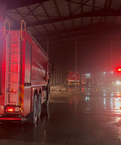 Gaziantep’te makarna fabrikasında yangın