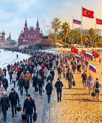 Rusların asırlık ‘sıcak sulara inme’ stratejisi turizmde şaşmıyor: Rota yine Türkiye!