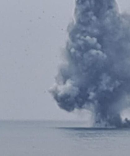 Ordu'da kıyıya vuran insansız deniz aracı imha edildi