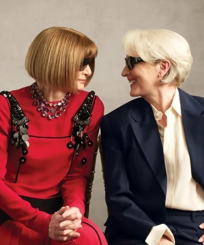 Meryl Streep canlandırdığı Anna Wintour ile kamera karşısına geçti!