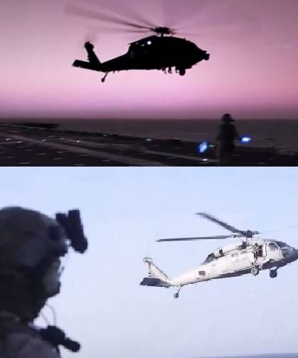 ABD ordusundan İran'la bağlantısından şüphelenilen gemiye baskın