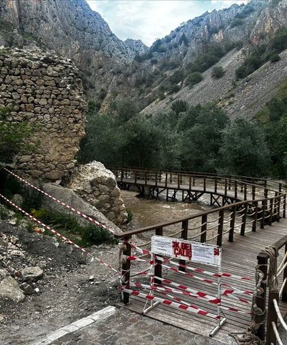Su seviyesi yükseldi: Meşhur kanyon ziyarete kapatıldı