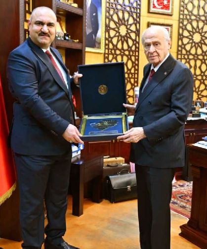 MHP Lideri Bahçeli, Kerkük Valisi Ağa’yı kabul etti