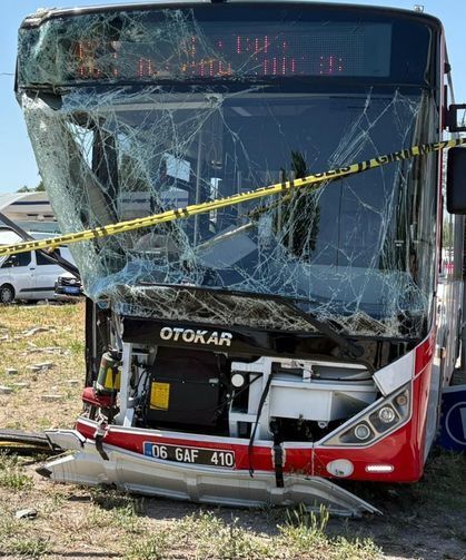 Ankara'da EGO otobüsü kazası: 1 ölü, 9 yaralı!