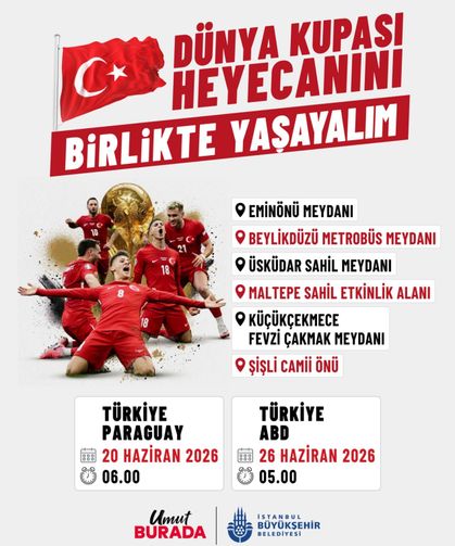 Milli heyecan meydanlara taşınıyor