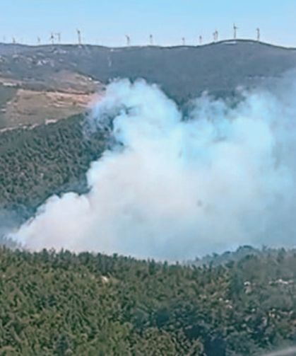 Soma'da korkutan orman yangını: Ekipler seferber oldu!