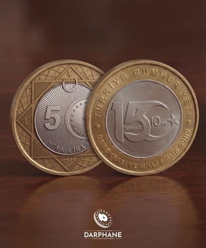 15 Temmuz’un 10. yılına özel hatıra para: Yeni 5 lira nasıl tasarlandı?